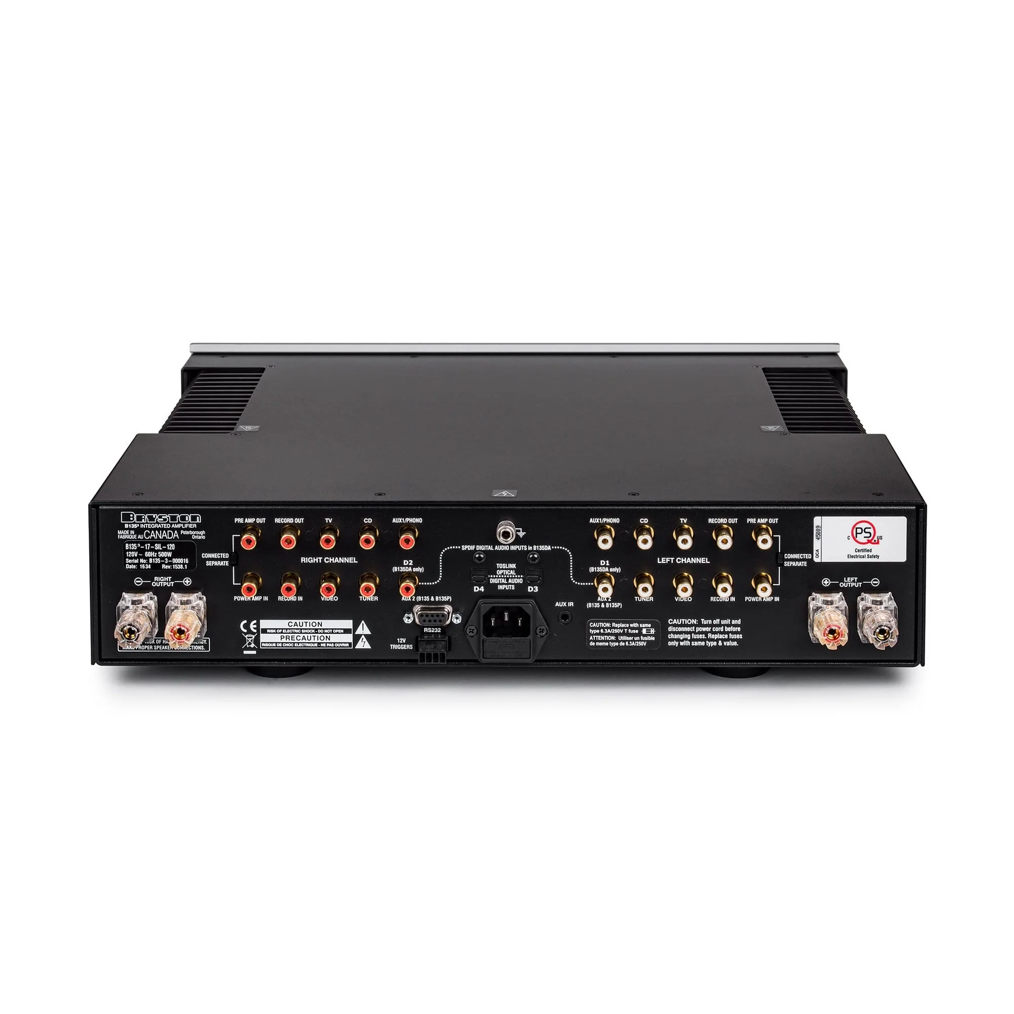 Bryston B135³ Integrated Stereo Amplifier - GreshamTech