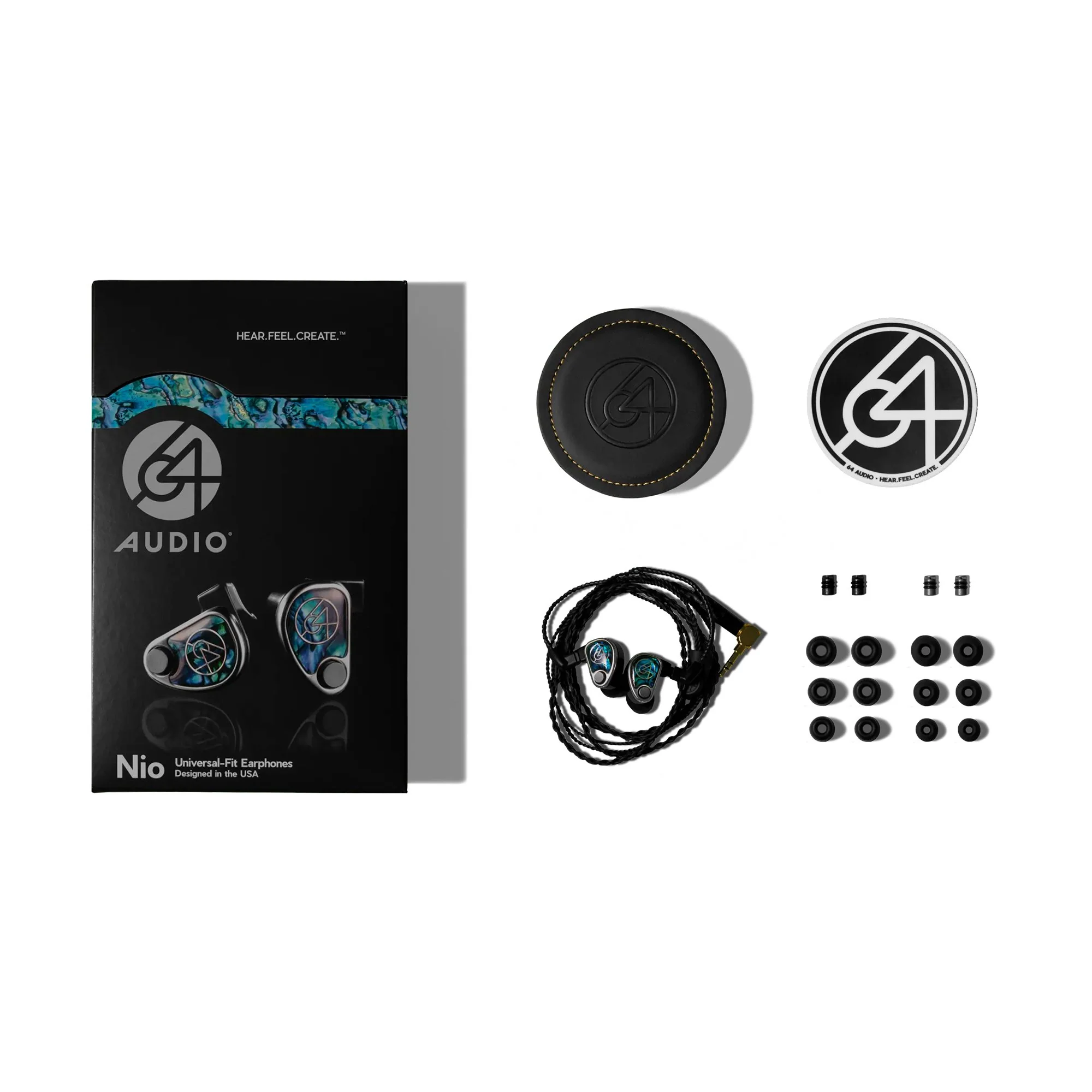 64 Audio Nio Universal In-Ear Earphones - GreshamTech