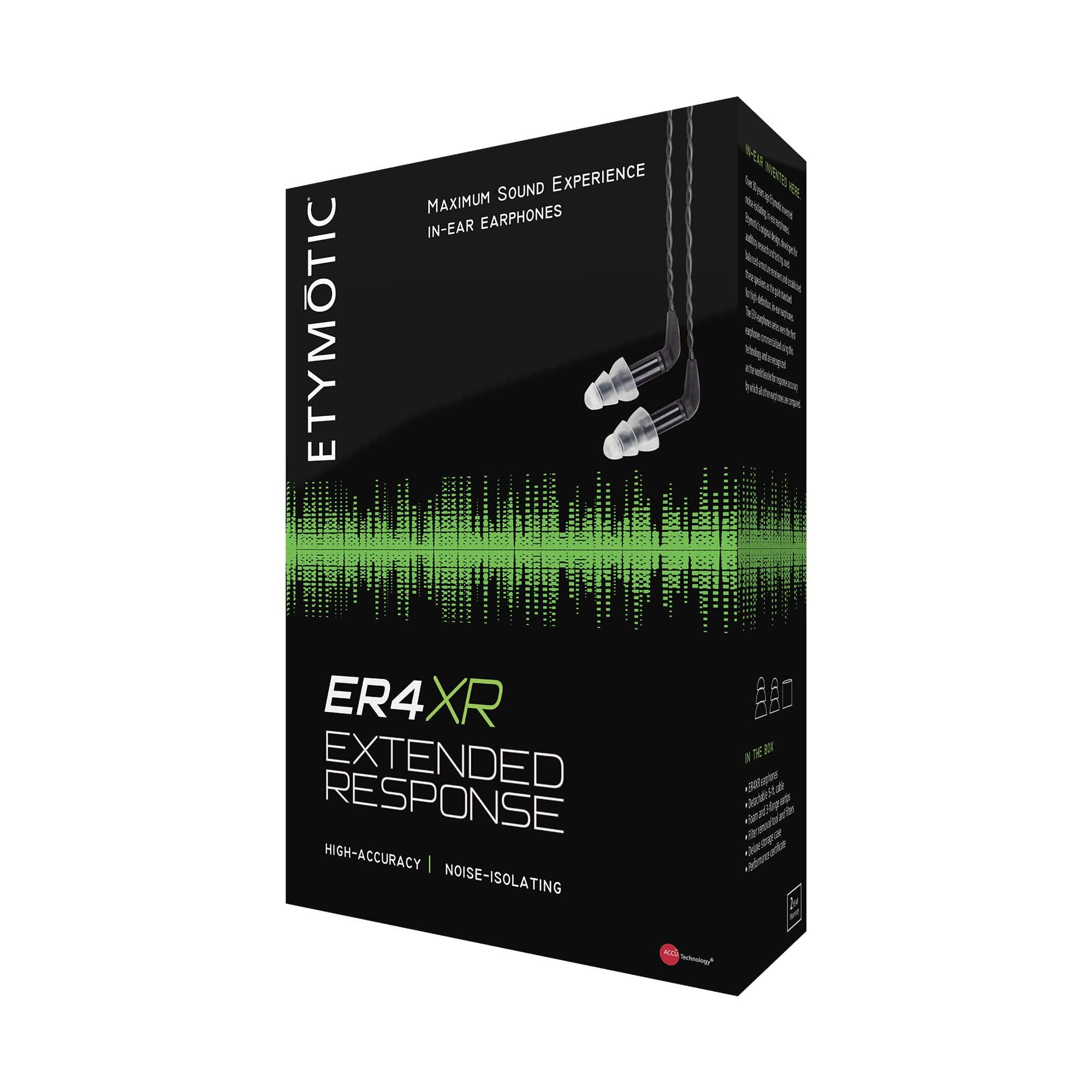 Etymotic ER4XR Extended Response In Ear Headphones - GreshamTech