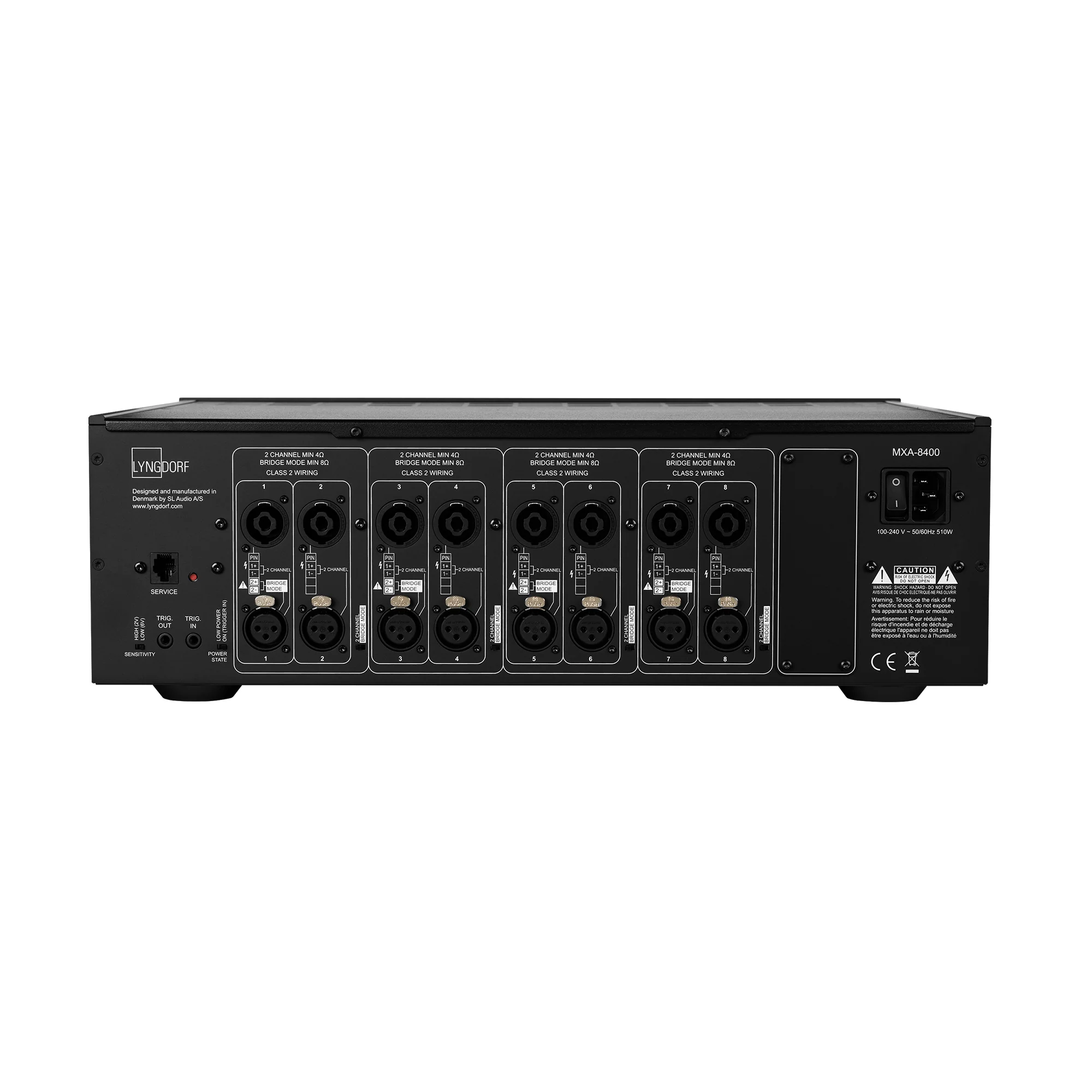Lyngdorf MXA-8400 High-performance 8-channel Amplifier - GreshamTech