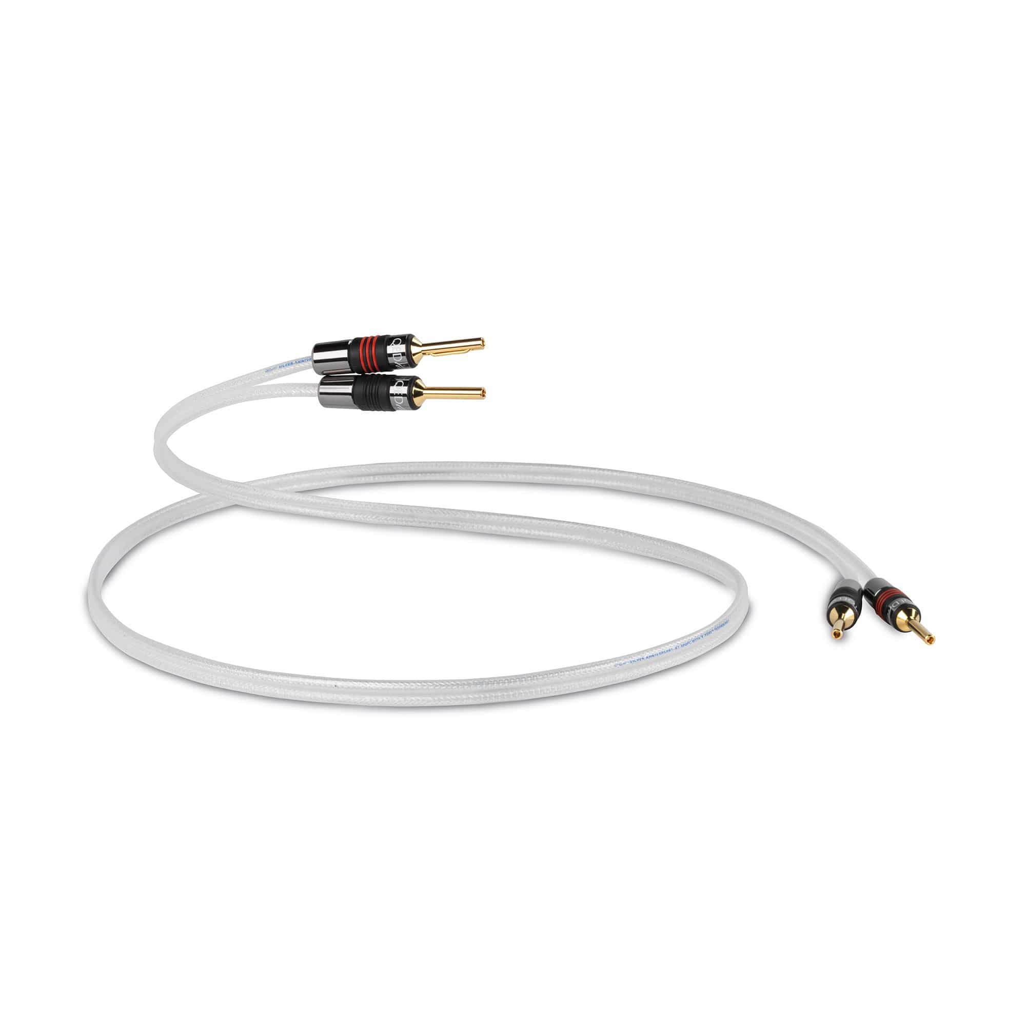 QED Silver Anniversary XT Speaker Cable Banana Pair - GreshamTech
