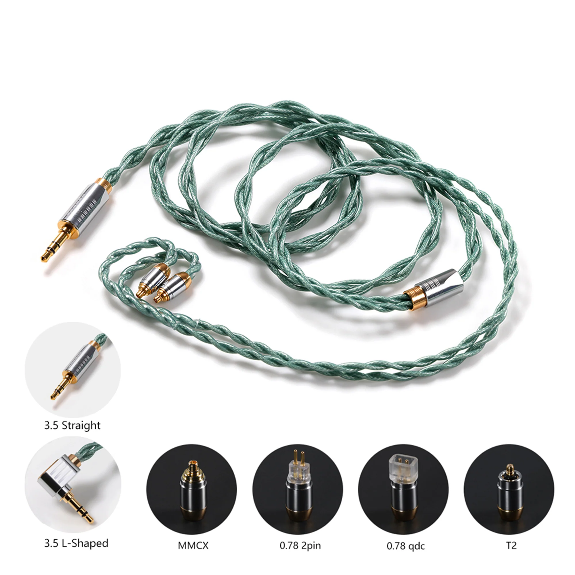ddHiFi BC125A (Air Ocean) Air Series OCC Earphone Upgrade Cable - GreshamTech