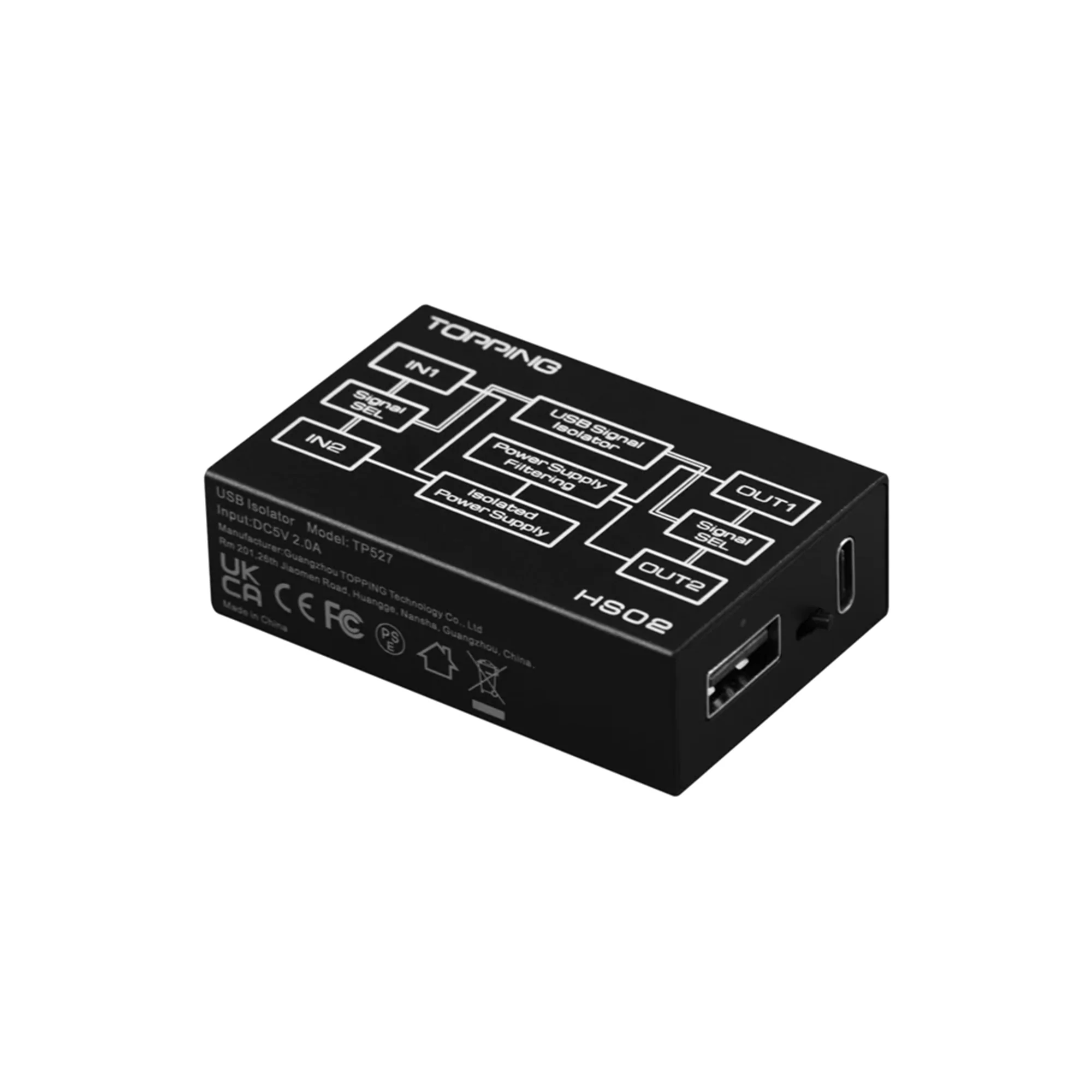 Topping HS02 USB Isolator - GreshamTech