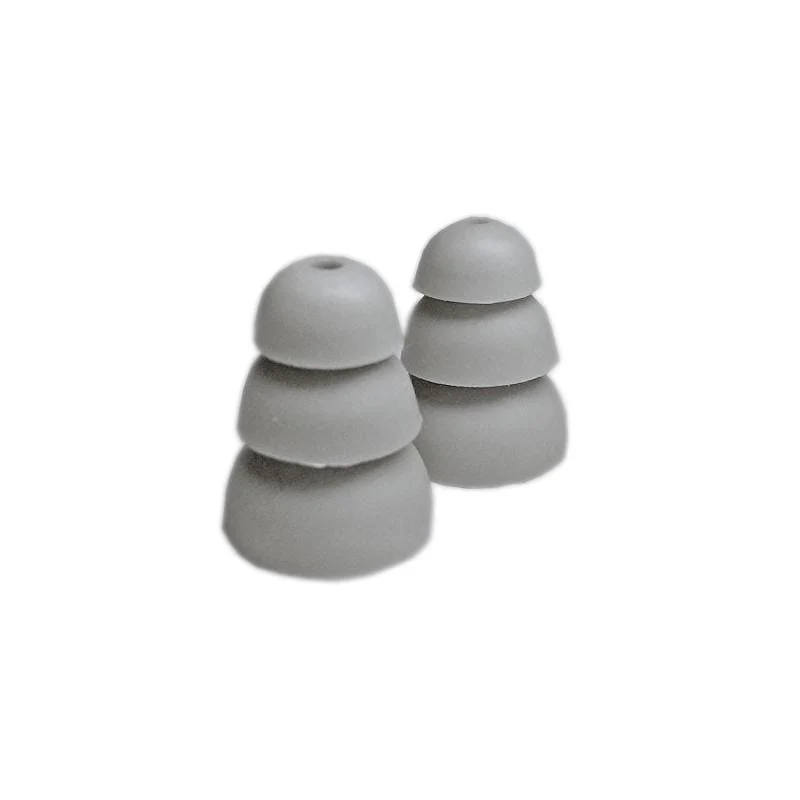 Etymotic ER38-18A Large Gray 3-Flange Long Stem Eartips - GreshamTech