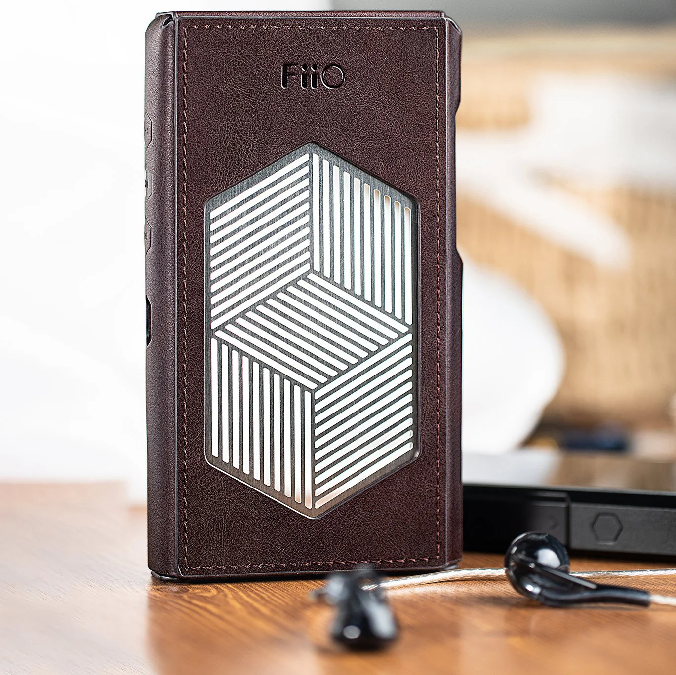 FiiO SK-M11Plus LTD leather Case for M11 Plus Brown - GreshamTech