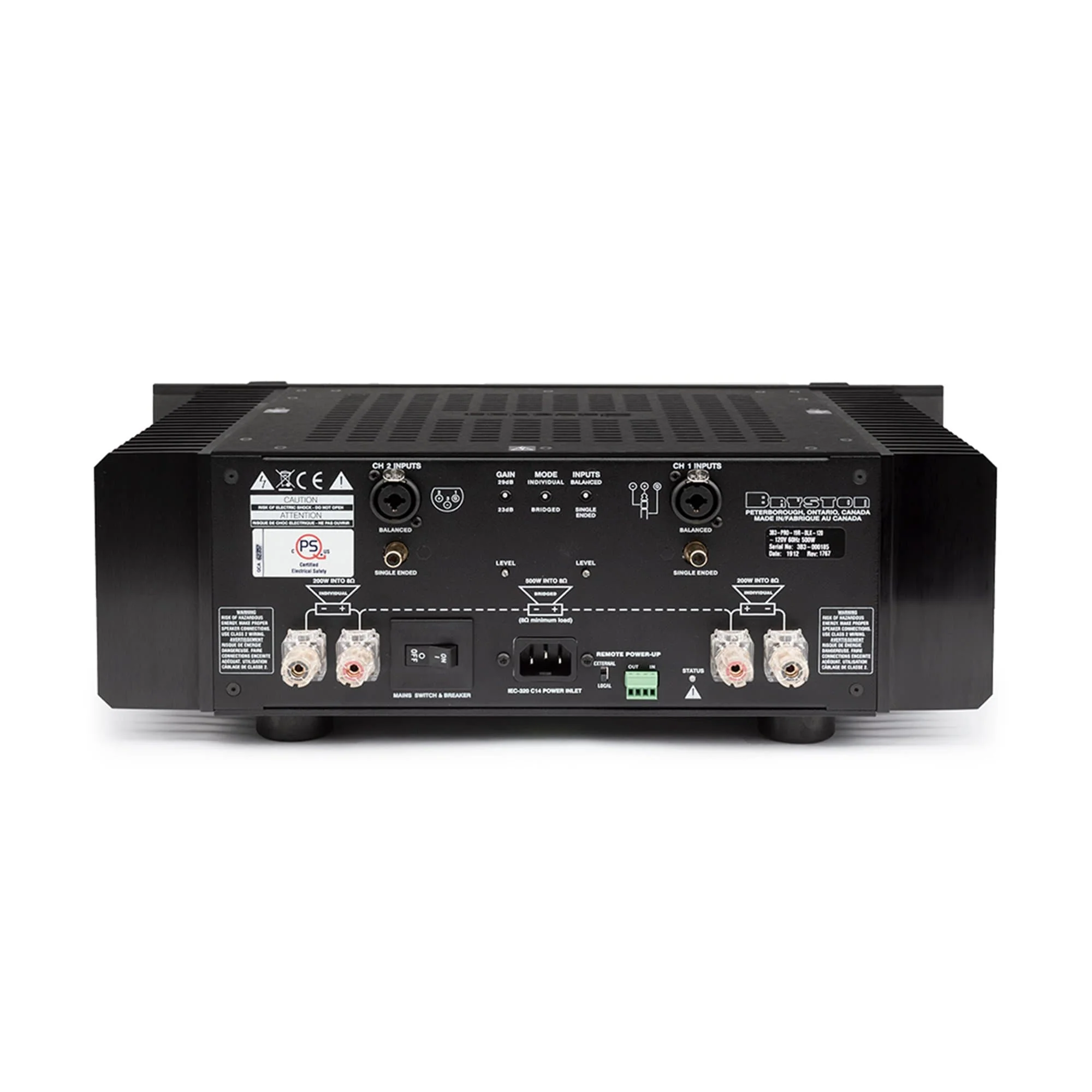 Bryston 3B³ Dual-Channel (Stereo) Amplifier - GreshamTech