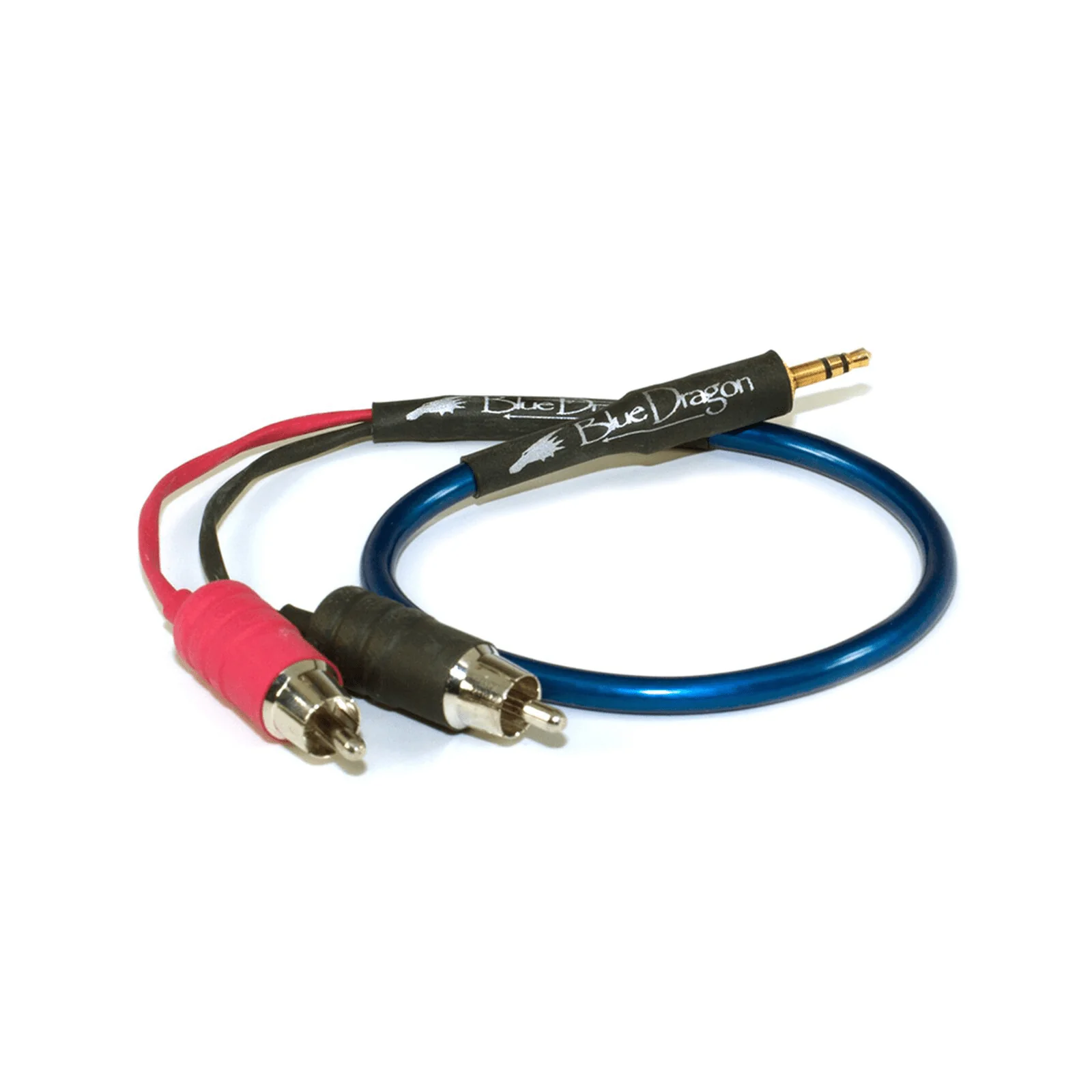 Moon Audio Dragon Cables Blue Dragon Portable Mini to RCA V3 1ft - GreshamTech