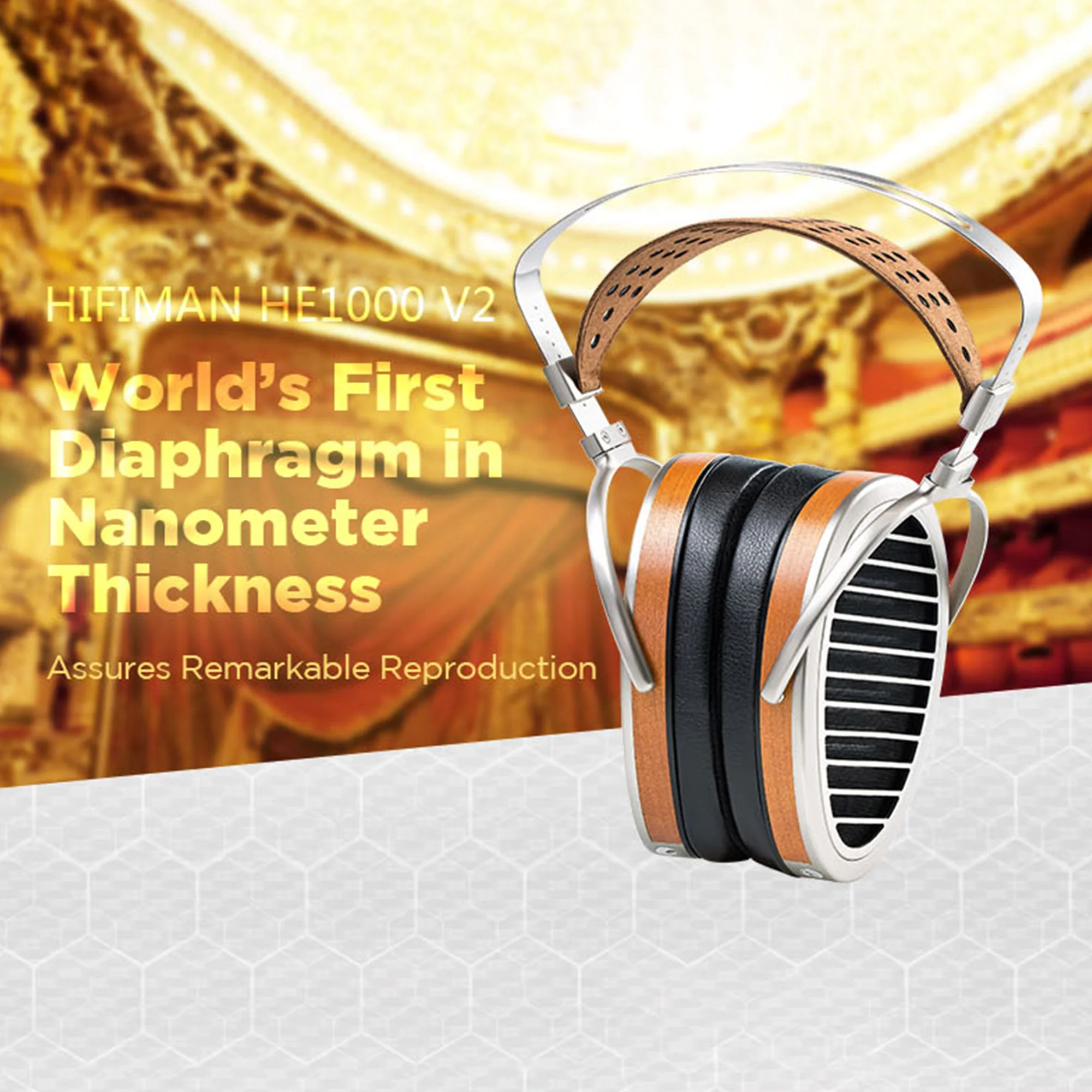 HiFiMAN HE-1000 V2 Stealth Open Back Planar Magnetic Headphones - GreshamTech