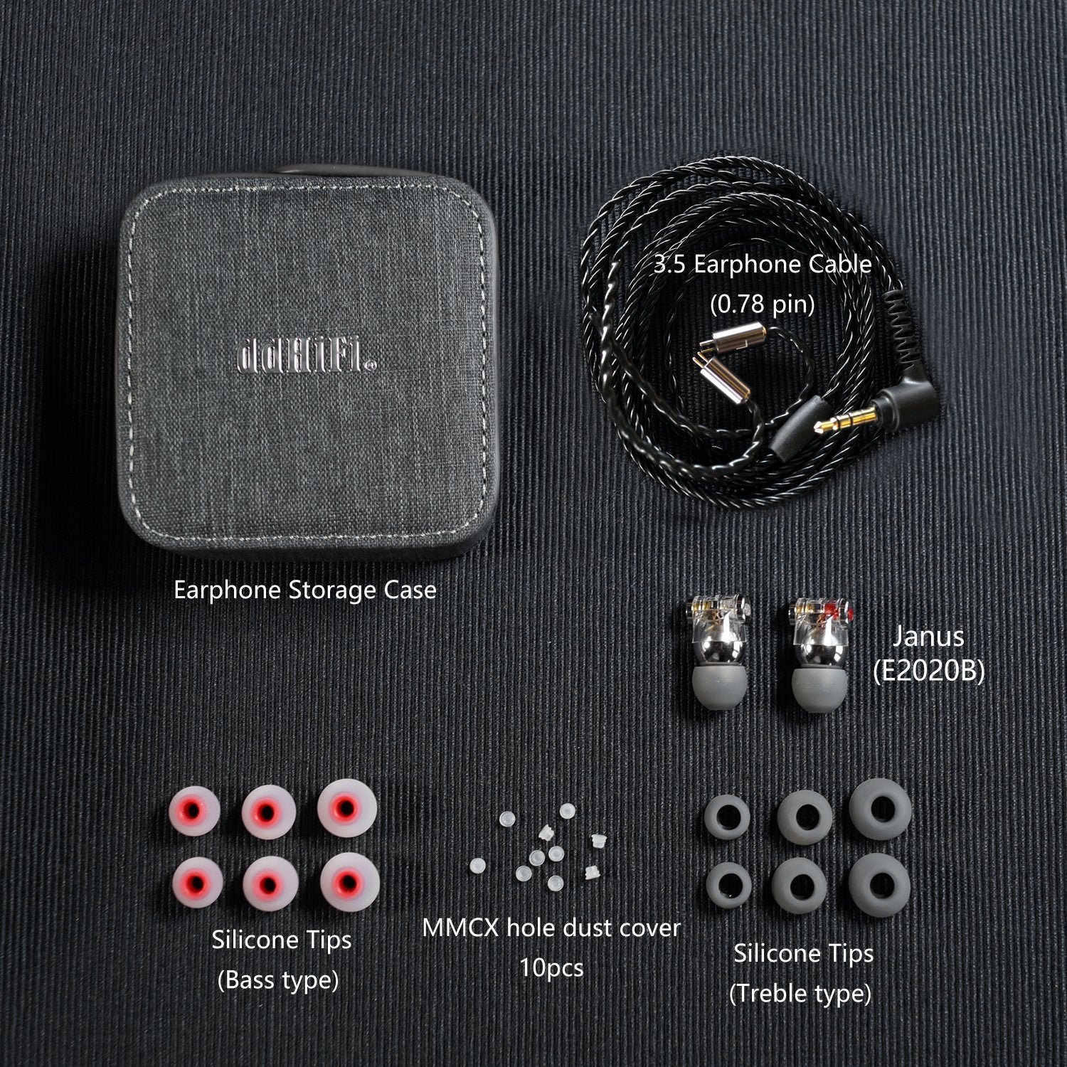 ddHiFi Janus2 E2020B In-Ear Earphones - GreshamTech