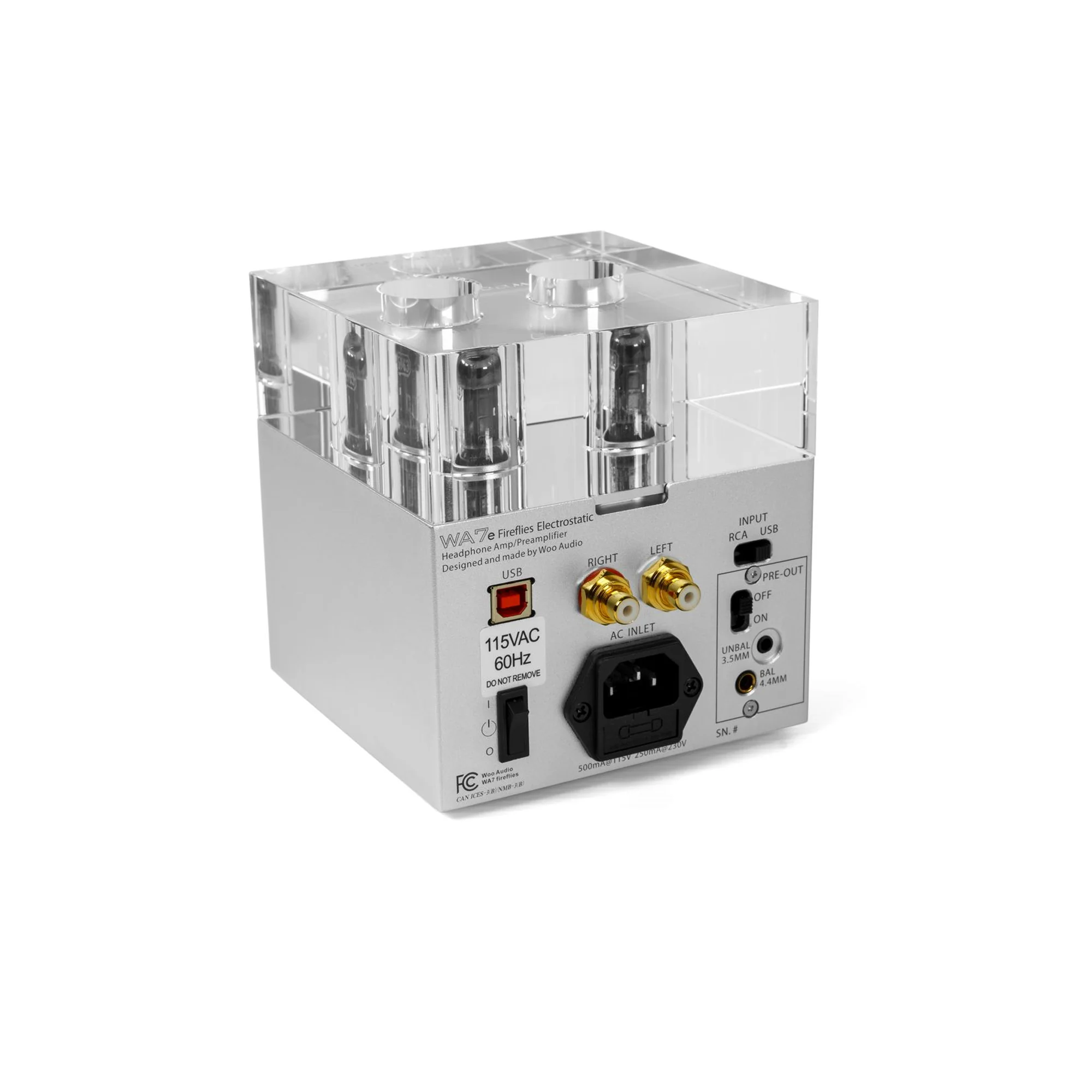 Woo Audio WA7e Fireflies Electrostatic Headphone Amplifier & DAC - GreshamTech