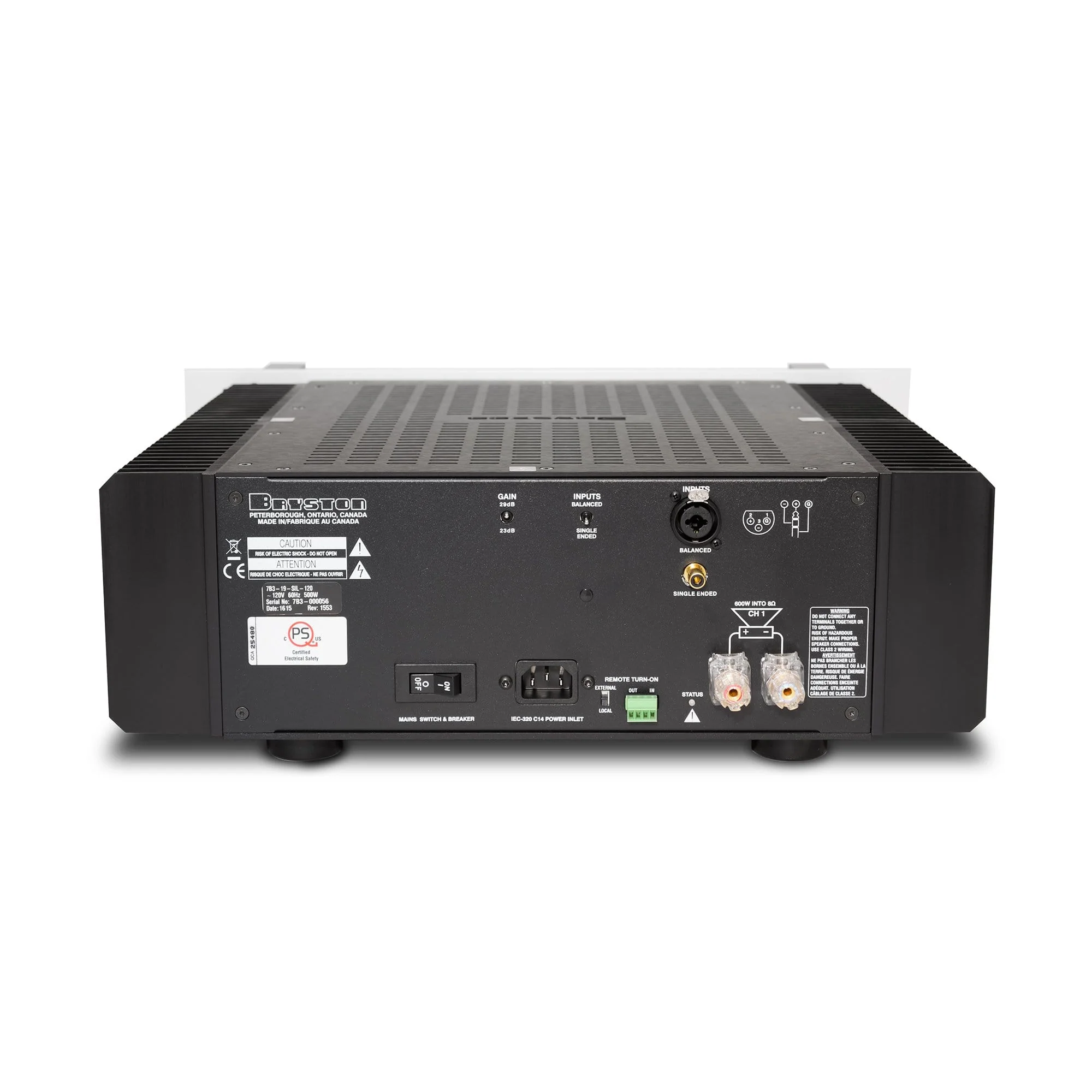 Bryston 7B³ Mono Power Amplifier - GreshamTech