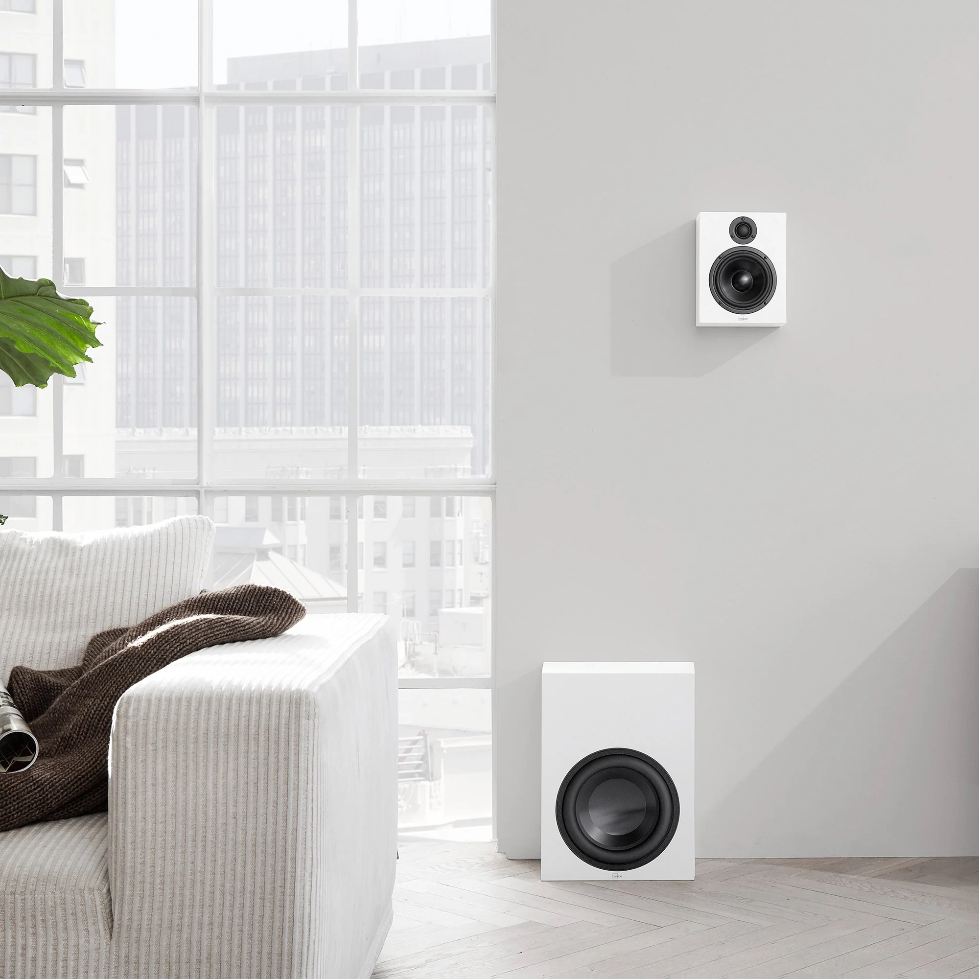 Lyngdorf MH-2 Satellite Speaker with Gabriel fabric cover - GreshamTech