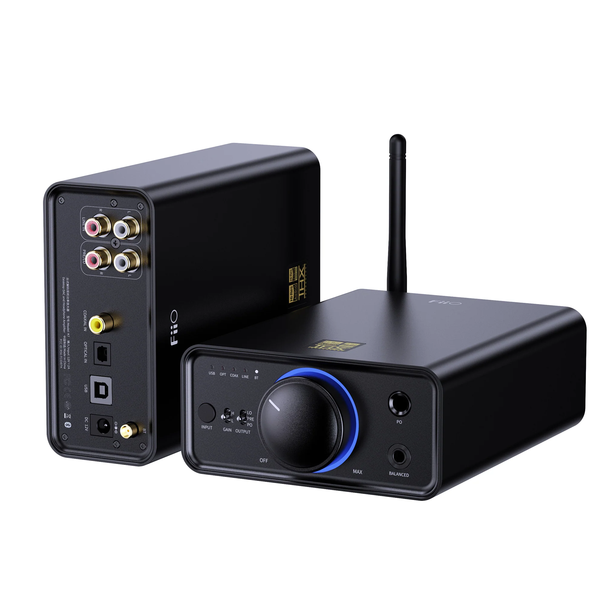 FiiO K7 BT Bluetooth DAC & Headphone Amplifier - GreshamTech