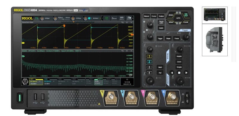 Rigol DHO-4804 Oscilloscope 800Mhz, 4 Channels, 4Gsa/s Brand New - GreshamTech
