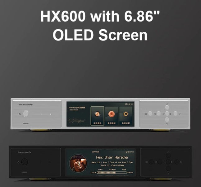 HX Melody HX600 Black Digital Ehternet Streaming Player DAP DAC ES9039 Pro New - GreshamTech