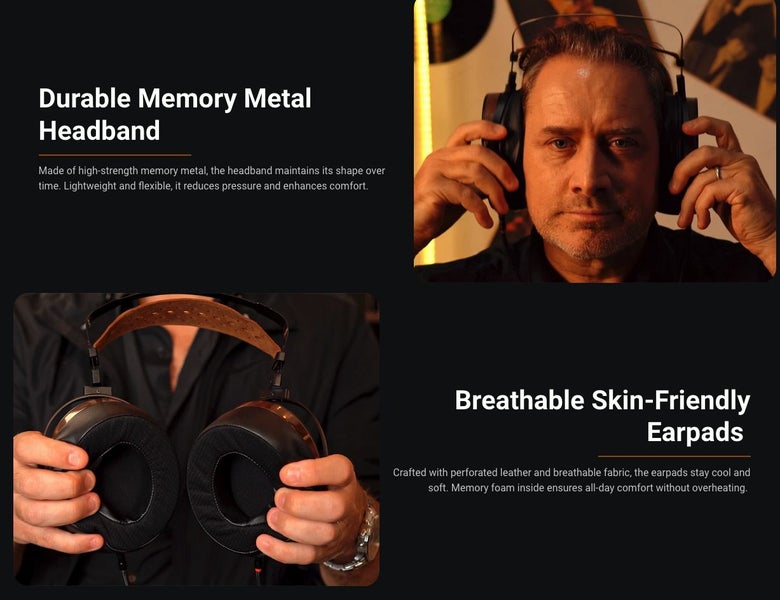 FosiAudio i5 Open-Back Planar Magnetic Headphones Brand New - GreshamTech