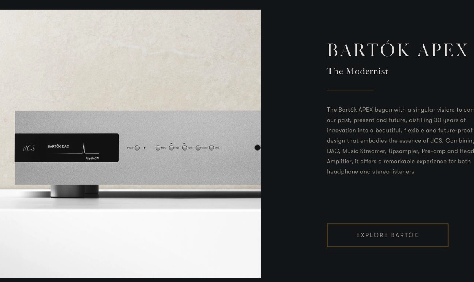 DCS BARTÓK APEX DAC DAP Music Player high fidelity DSD Brand New - GreshamTech