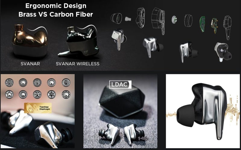 HIFIMAN Svanar Wireless In-Ear Earphones High fedility Music IEM Brand New - GreshamTech