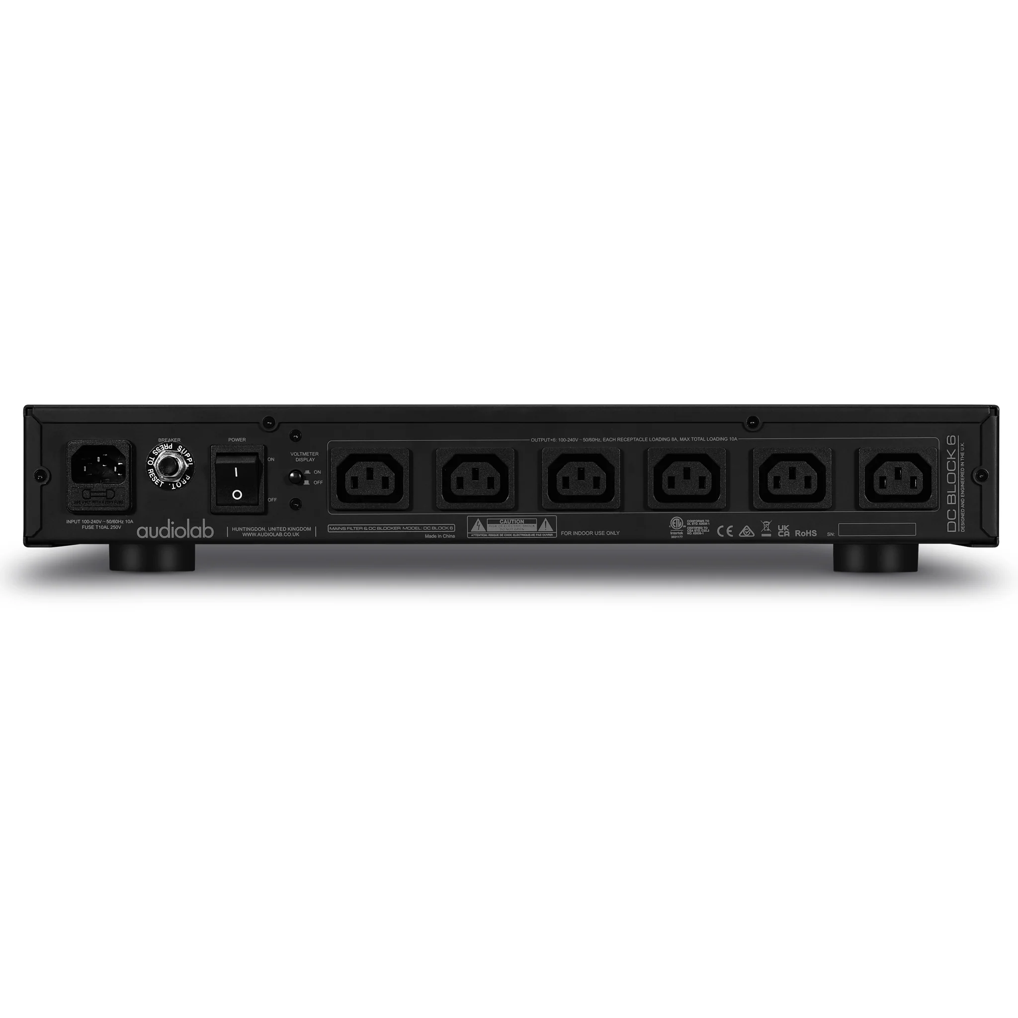 Audiolab DC Block 6 PSU Power Purifier IEC outlets - GreshamTech
