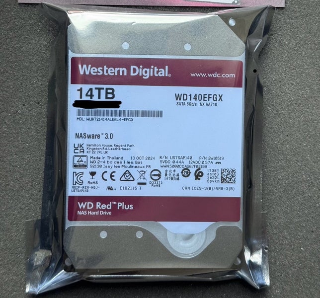 WD Western Digital Hard Drive HDD Red Plus 14TB 3.5 SATA Brand New - GreshamTech