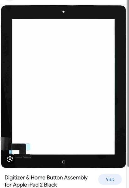 iPad 2 Touch Screen digitizer parts A1395 A1396 Black - GreshamTech
