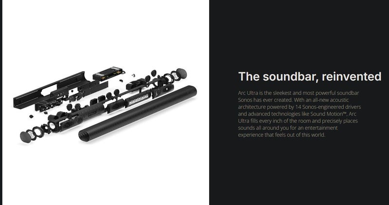 Sonos Arc Ultra Soundbar Speaker Brand New - GreshamTech