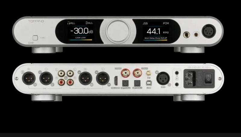 Topping DX9 Discrete 2025 DAC High Fidelity Music Player 1bit PSRM Brand New - GreshamTech