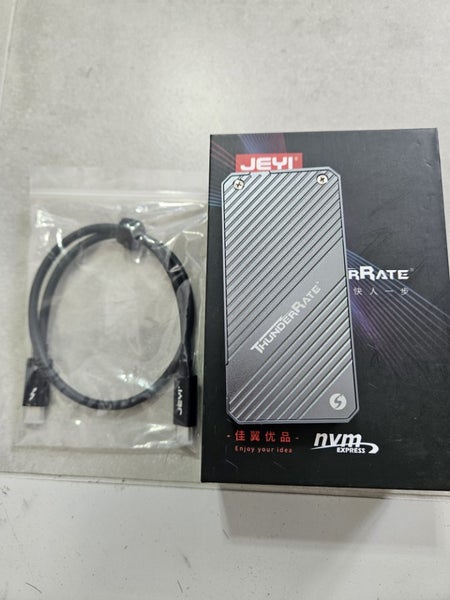 Thunderbolt 4 Enclosure M.2 Nvme SSD USB4 40Gbp/s JEYI Brand New (0513) - GreshamTech