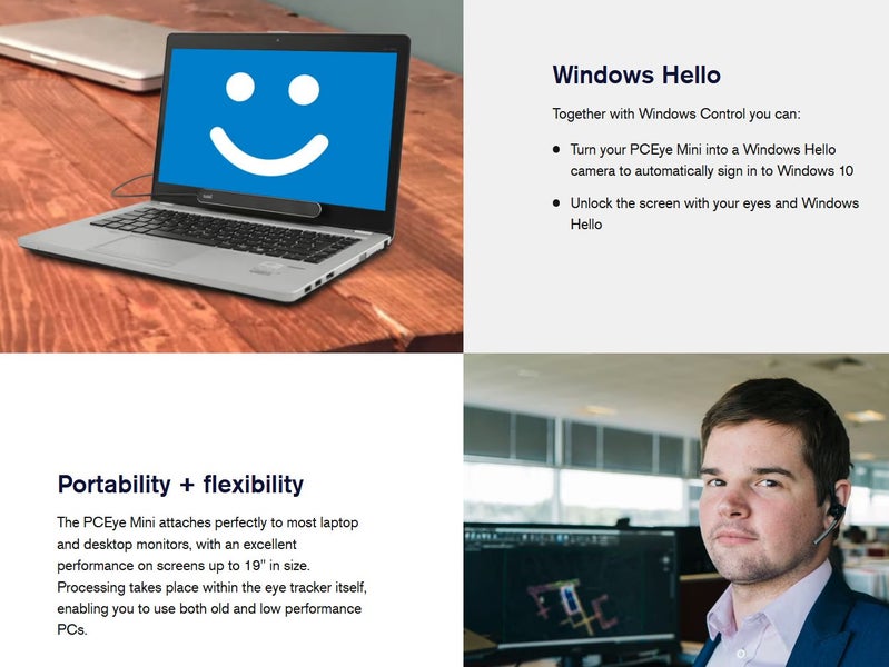 PCeye Mini Tobii Dynavox Eye movement eye tracker Like New (9.5/10 condition - GreshamTech