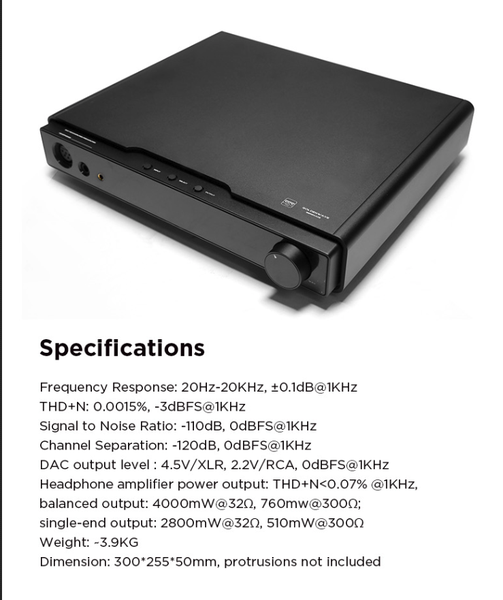 HIFIMAN Goldenwave SERENADE R2R DAC music player high fidelity Brand New - GreshamTech