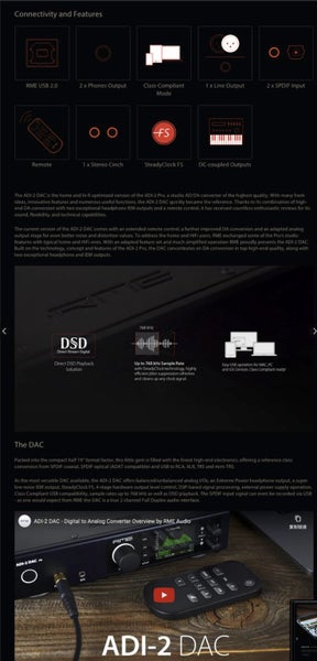 RME ADI-2 FS DAC DAP Music Player high fidelity DSD Like New ex-demo 9.5/10 - GreshamTech