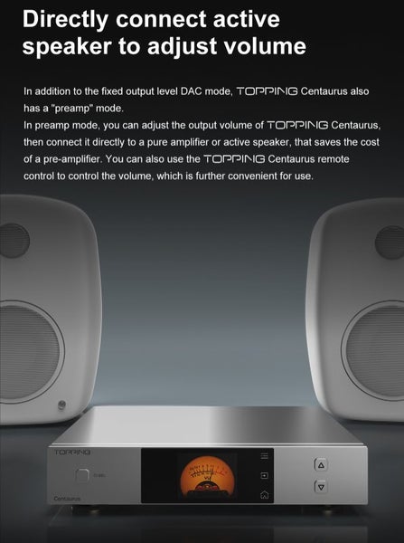 Topping Centaurus full balanced DAC R2R Decoder Music Player Brand New - GreshamTech