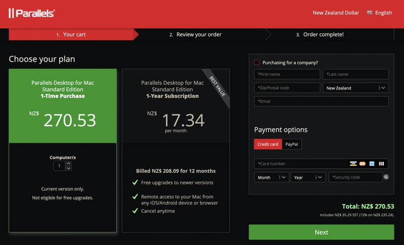 Parallels Desktop 18 for mac For Home & Student Use forever license ( Genuine ) - GreshamTech