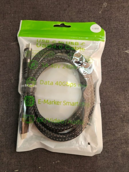 Thunderbolt 4 Cable 1.5M Brand New (usb type c) Free Shipping Afterpay 0409 - GreshamTech