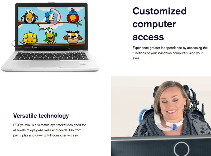 PCeye Mini Tobii Dynavox Eye movement eye tracker Like New (9.5/10 condition - GreshamTech