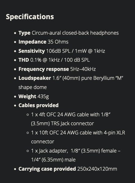 Focal Stellia Closed-Back Wired Headphones Ex-demo Good condition no box - GreshamTech