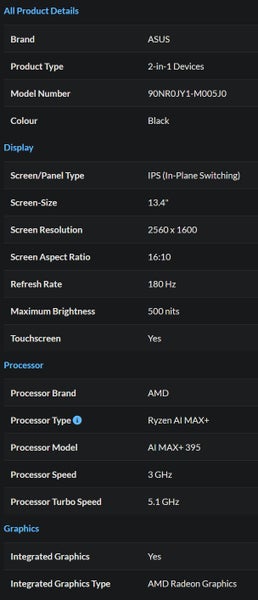 Asus ROG Flow Z13 13.4 AI MAX 395 32GB+1TB Laptop 2.5K 180Hz Touch Screen New - GreshamTech