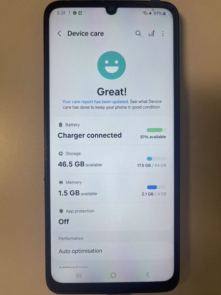 Samsung A05 4+64GB Dual Sim Ok condition 0840 - GreshamTech