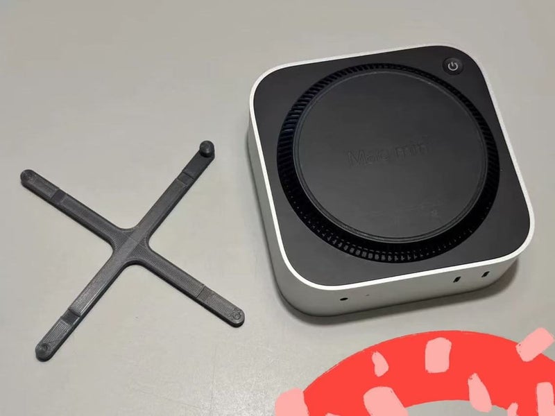 Apple Mac Mini M4 2024 Uplift Stand for easy press power button and thermal - GreshamTech