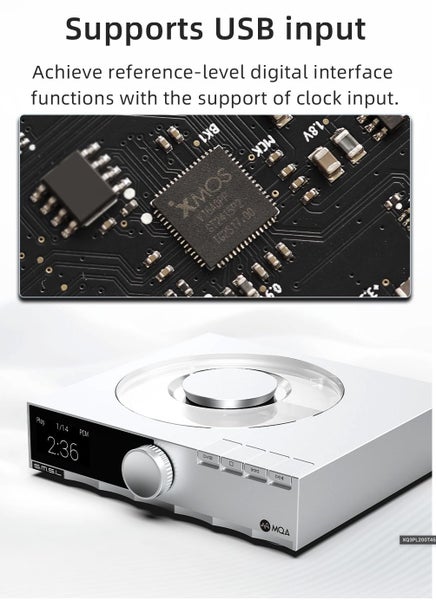 SMSL S.M.S.L PL200T MQA CD Player DAC DSD512 Bluetooth LDAC Aptx-HD New - GreshamTech