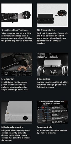 Topping A90 Discrete NFCA Headphone Amplifier Pre-Amplifier 6.35mm/4.4mm New - GreshamTech