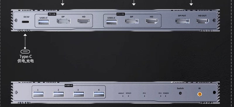 ULink KVM for Display and Mice Keyboard DP and HDMI 8K 60hz and 4K 144Hz New - GreshamTech