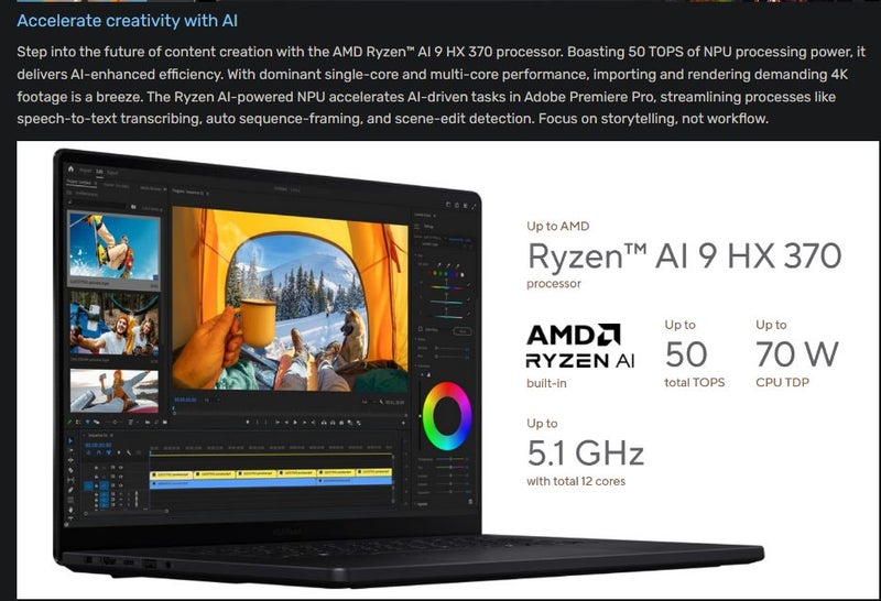 ASUS ProArt P16 RTX 5070 PC Gaming 16 2.8K OLED 120Hz Touch Touch Screen New - GreshamTech