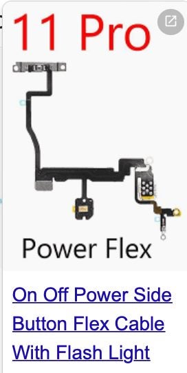 iPhone 11 Pro Power Button and Flash Light Flex Cable - GreshamTech