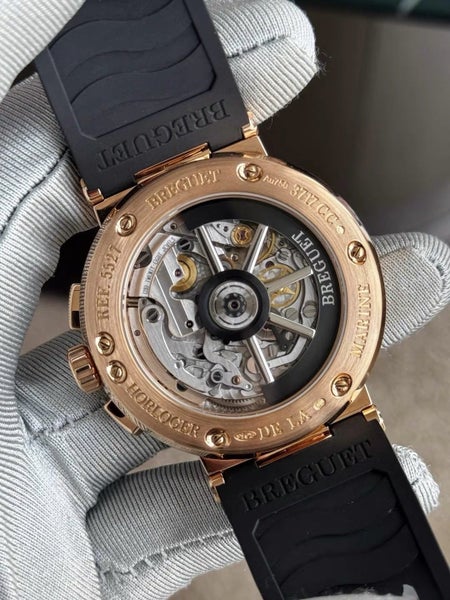 Breguet 5527BR/12/5WV Automatic Mens Watch 18K Gold Like New - GreshamTech