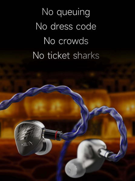 HiBy Zeta 3-Hybrid 4-EST 5-Way Artistic In-Ear Monitors Earphones IEM IEM New - GreshamTech