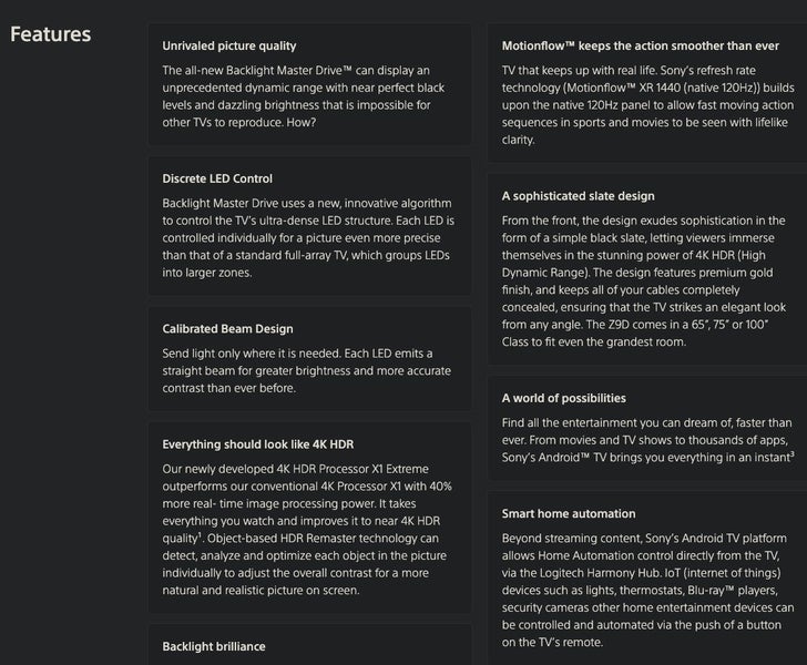 Sony 65 4K TV HDR Pro Bravia Display FWD-65Z9 Mini-LED 4000 nits Like New - GreshamTech