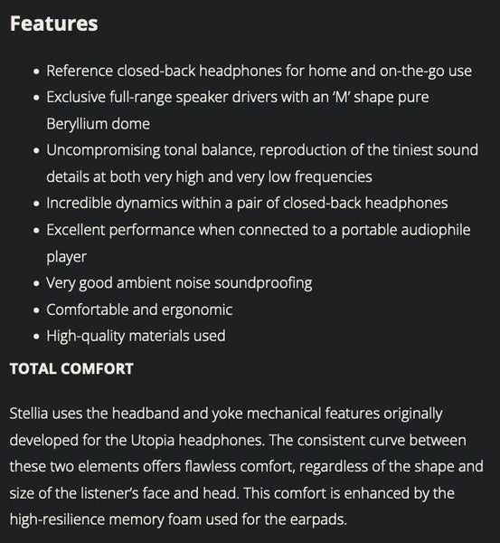 Focal Stellia Closed-Back Wired Headphones Ex-demo Good condition no box - GreshamTech