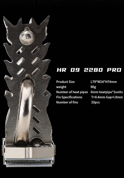 Thermalright nvme M.2 Heatsink cooler HR 09 2280 Pro Brand New - GreshamTech