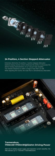 iBasso PB5 OSPREY Dual Nutube 6P1 Vacuum Balanced Tubes - GreshamTech